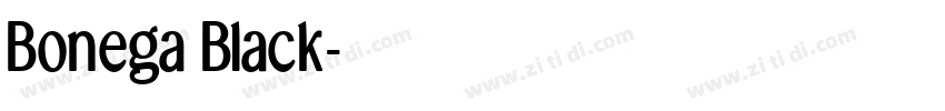 Bonega Black字体转换